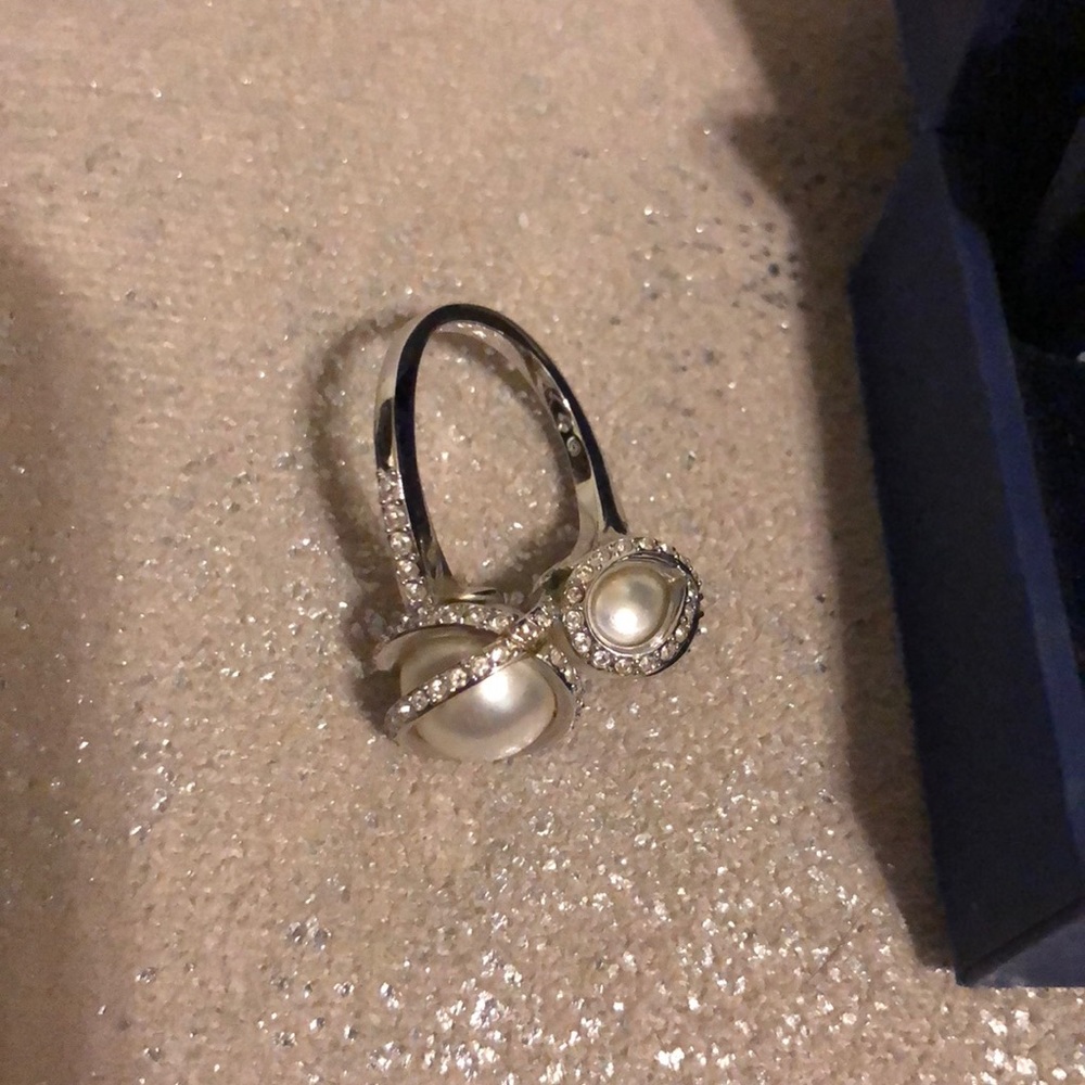 Swarovski double pearl ring size 52 - Picture 5 of 8